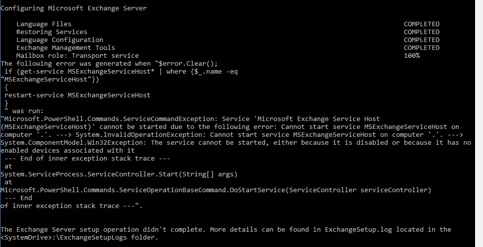 Exchange 2016 cu13 upgrade error:- quickly fix the upgrade error to proceed with the upgrade. Exchange 2016 cu13 upgrade error:- quickly fix the upgrade error to proceed with the upgrade.