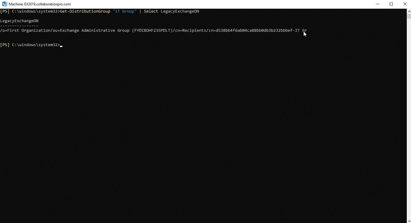 Exchange 2019:- convert distribution group to shared mailbox Exchange 2019:- convert distribution group to shared mailbox