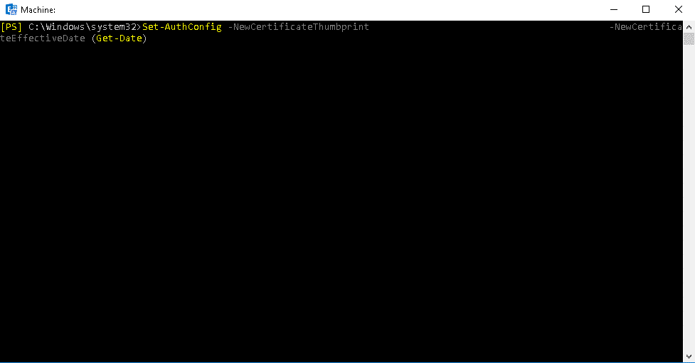 renew microsoft exchange server auth certificate 2016