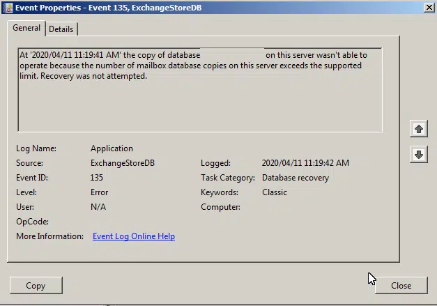 Exchange 2010:- database seeding stuck in a failed state. Exchange 2010:- database seeding stuck in a failed state.