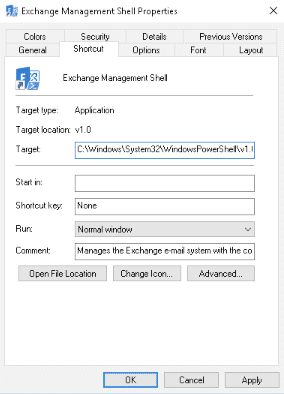 Exchange 2016:- change the server that the exchange management shell (ems) connects to.