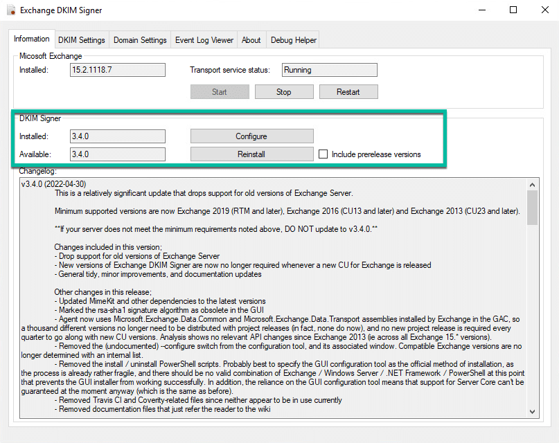Quickly update the exchange 2019 dkim signer Quickly update the exchange 2019 dkim signer