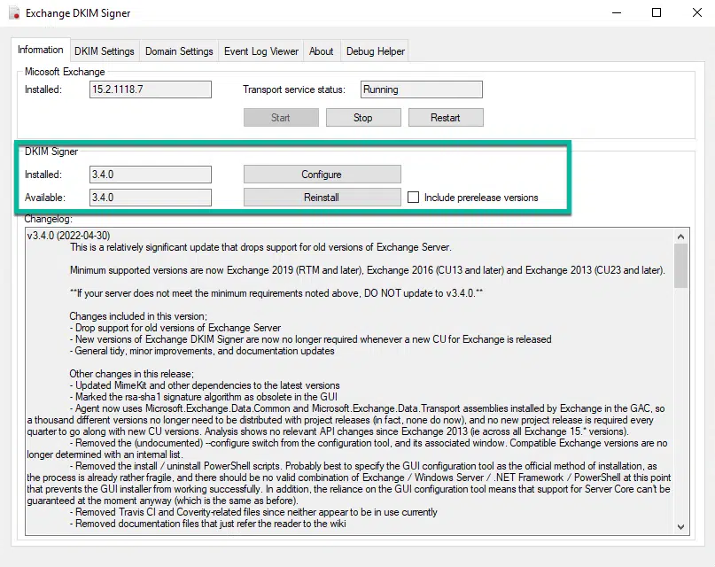 Quickly update the exchange 2019 dkim signer Quickly update the exchange 2019 dkim signer