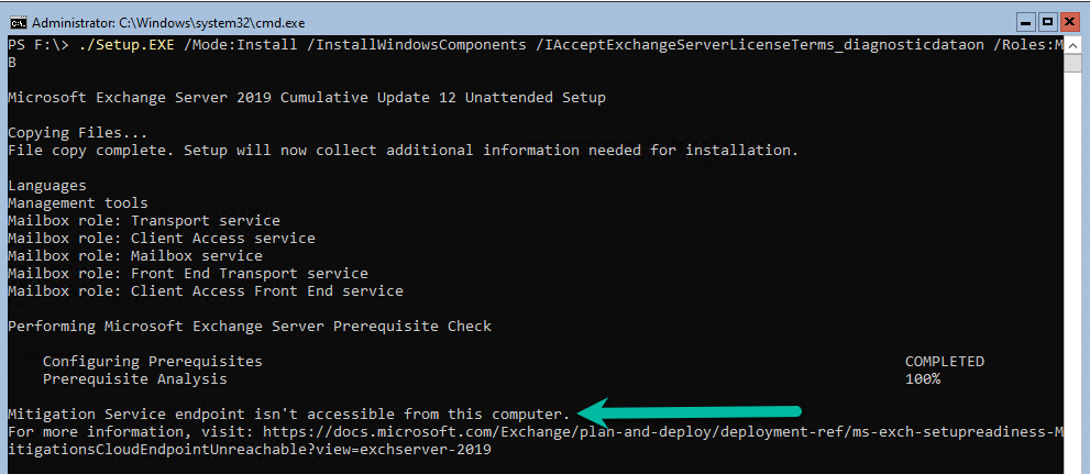 Exchange 2019:- server 2022 strange install errors