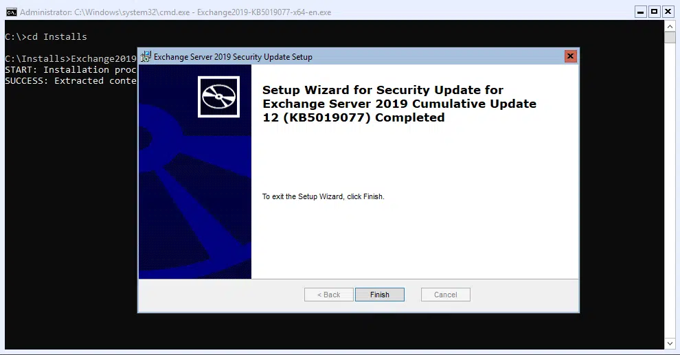 Exchange 2016/2019 :- apply the october 2022 security update