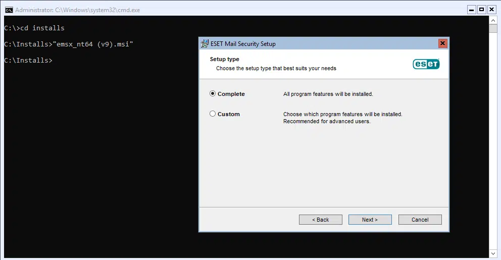 Exchange 2019 :- updating eset mail security for exchange to v9 Exchange 2019 :- updating eset mail security for exchange to v9
