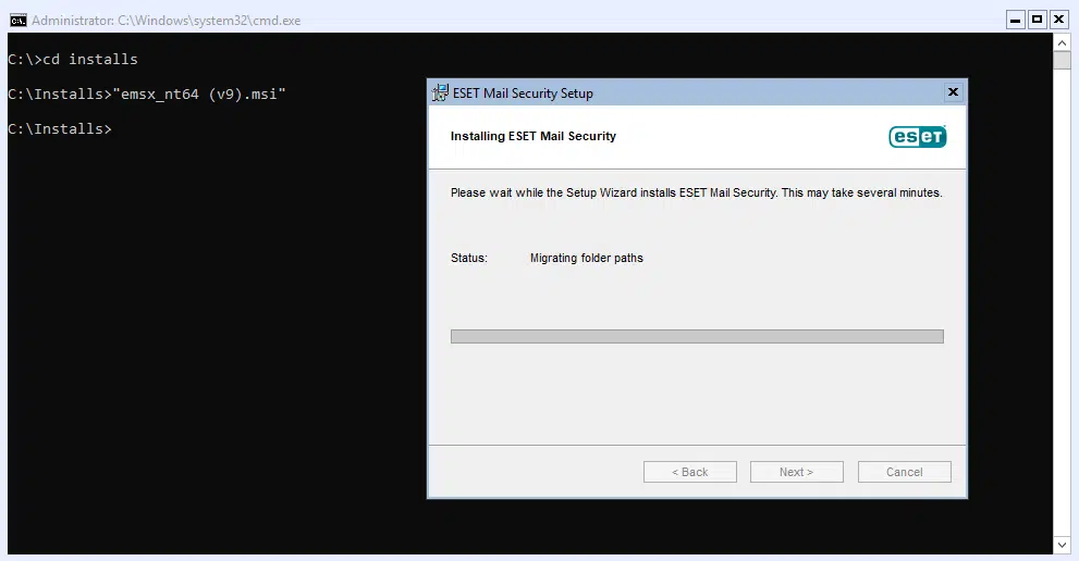 Exchange 2019 :- updating eset mail security for exchange to v9 Exchange 2019 :- updating eset mail security for exchange to v9
