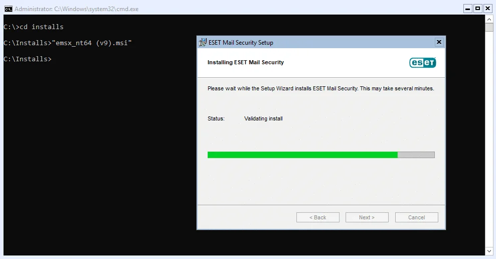 Exchange 2019 :- updating eset mail security for exchange to v9 Exchange 2019 :- updating eset mail security for exchange to v9