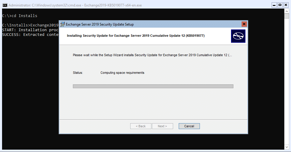 Exchange 2016/2019 :- apply the october 2022 security update