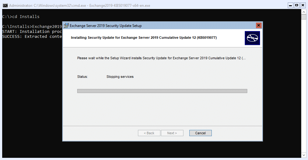 Exchange 2016/2019 :- apply the october 2022 security update