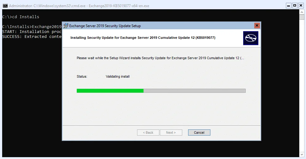Exchange 2016/2019 :- apply the october 2022 security update