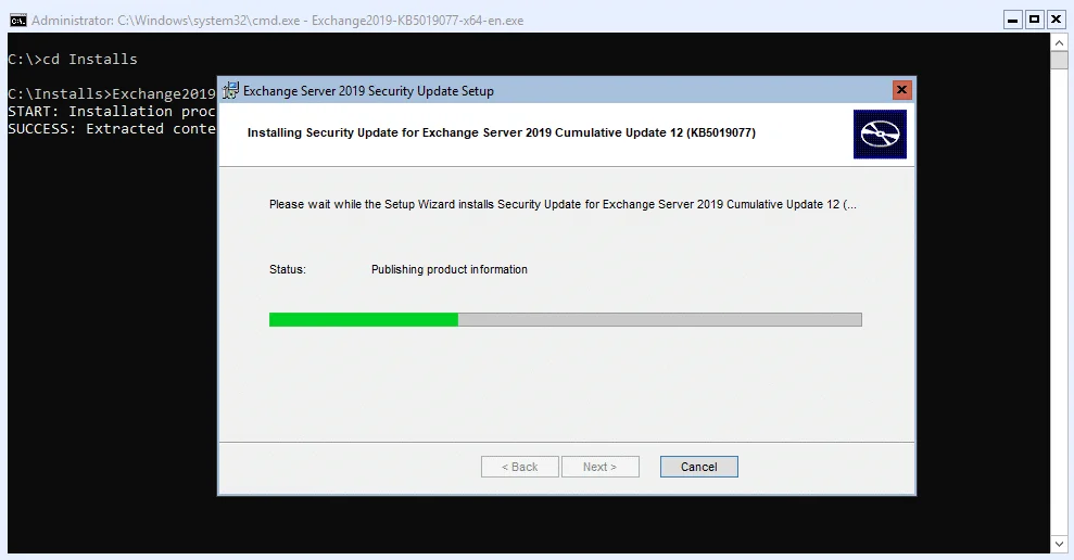Exchange 2016/2019 :- apply the october 2022 security update