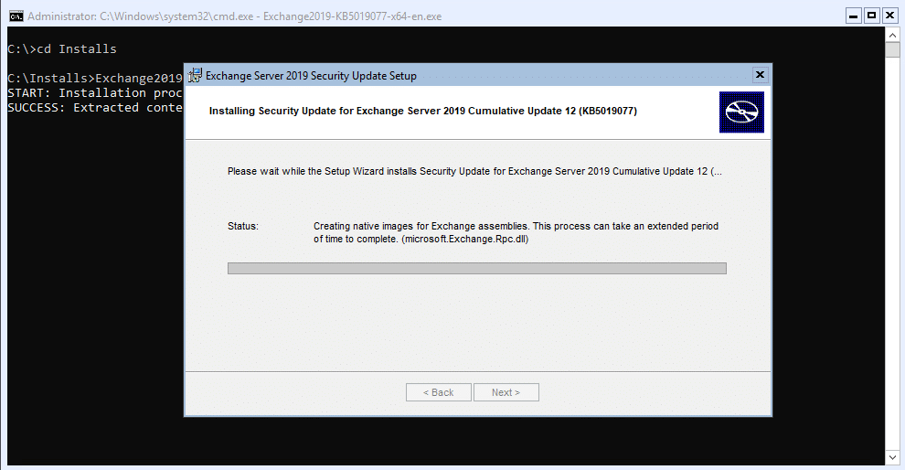 Exchange 2016/2019 :- apply the october 2022 security update