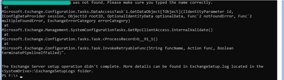 Exchange 2019:- uninstall fails with rpc errors Exchange 2019:- uninstall fails with rpc errors