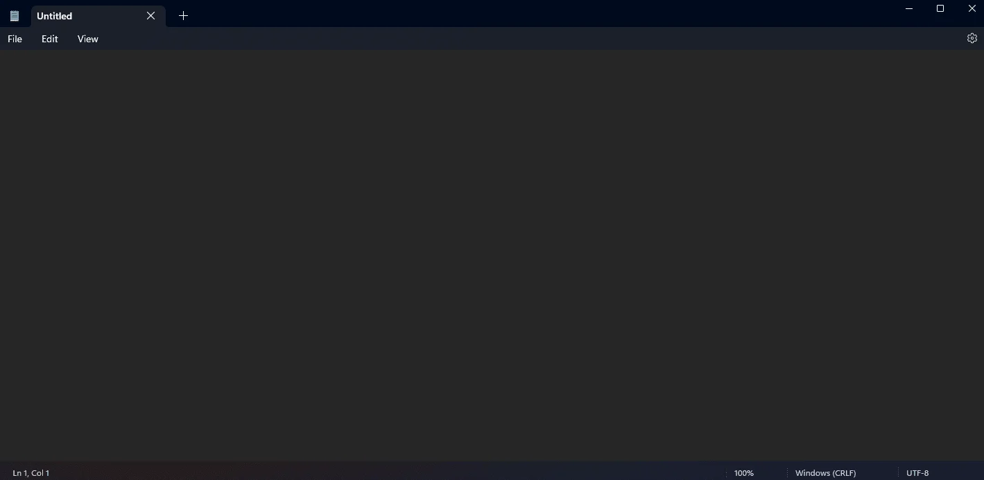 Windows 11 insider preview - notepad in dark mode and tabs Windows 11 insider preview - notepad in dark mode and tabs