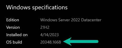 Windows 2022 server insider preview