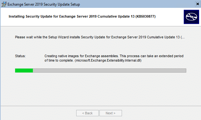 Exchange 2019:- october 2023 security update kb5030877