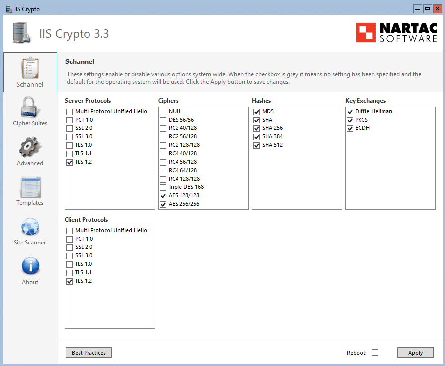 Exchange 2019:- using iiscrypto 3.3 with exchange 2019 cu13