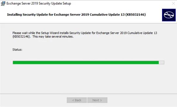 Exchange 2019:- install the november 2023 security update (kb5032146) Exchange 2019:- install the november 2023 security update (kb5032146)