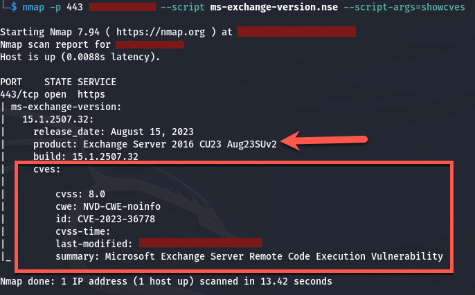 Exchange 2013/2016/2019:- how nmap reveals exchange server information.