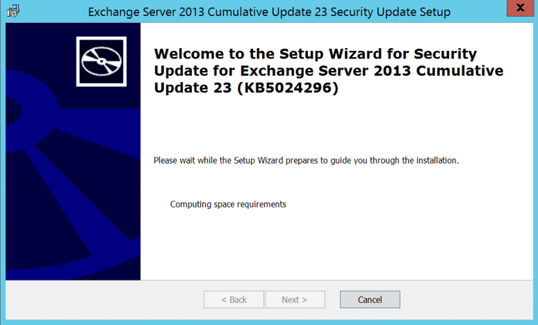 Quickly patch your exchange 2013 servers to remain secure.