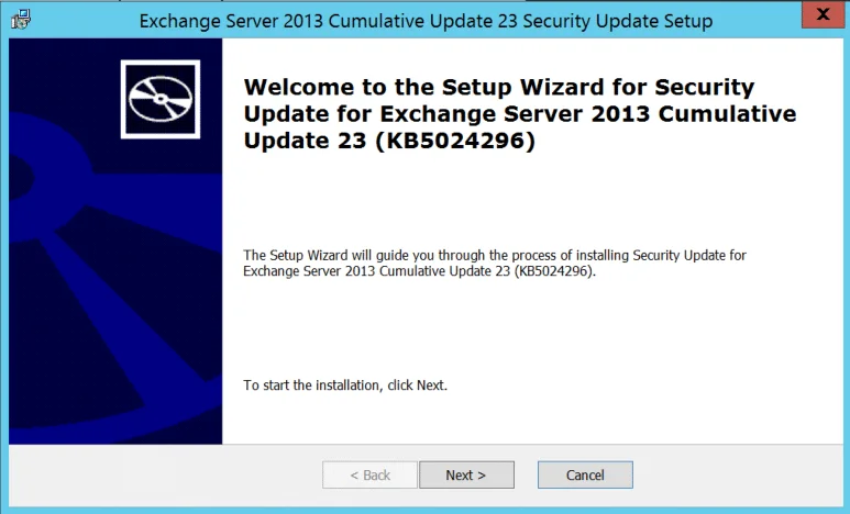 Quickly patch your exchange 2013 servers to remain secure. Quickly patch your exchange 2013 servers to remain secure.