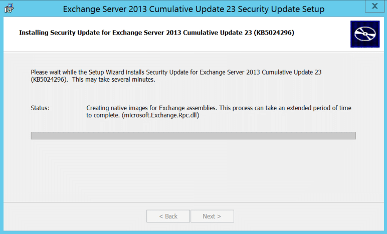 Quickly patch your exchange 2013 servers to remain secure.