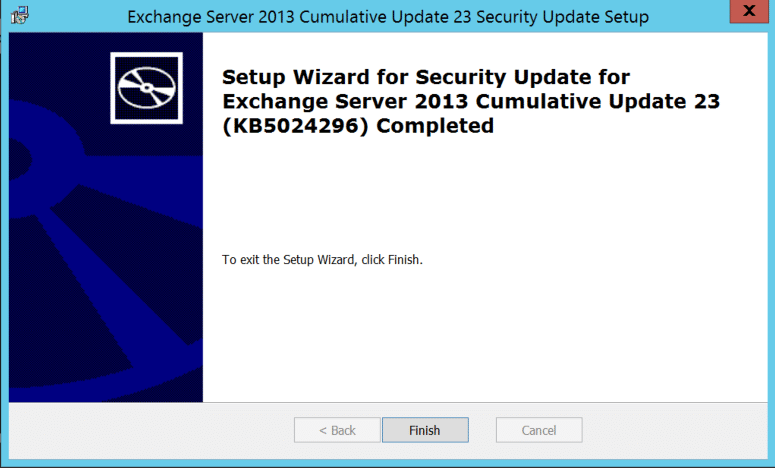 Quickly patch your exchange 2013 servers to remain secure.